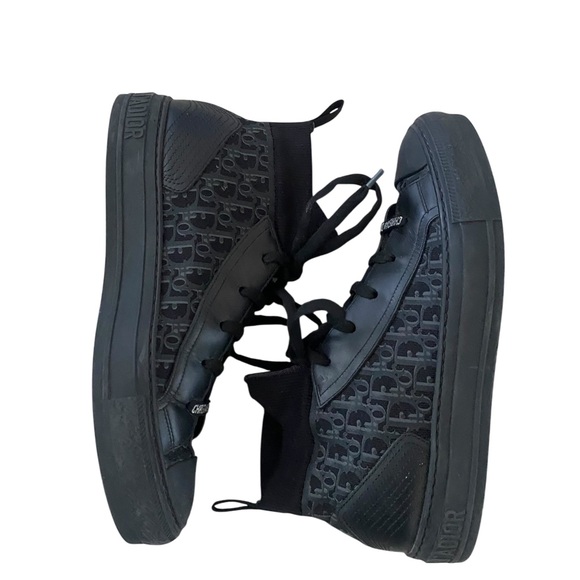 Dior Shoes - Dior Monogram Black Sneakers